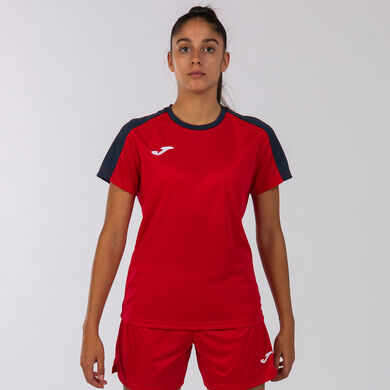 Tricou cu mânecă scurtă damă Eco Championship roșu bleumarin