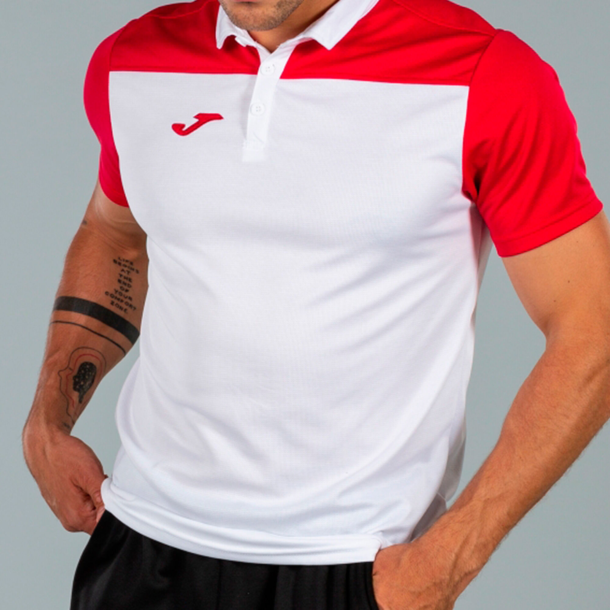 Joma Essential II Camiseta de Tenis Niño - Red/White
