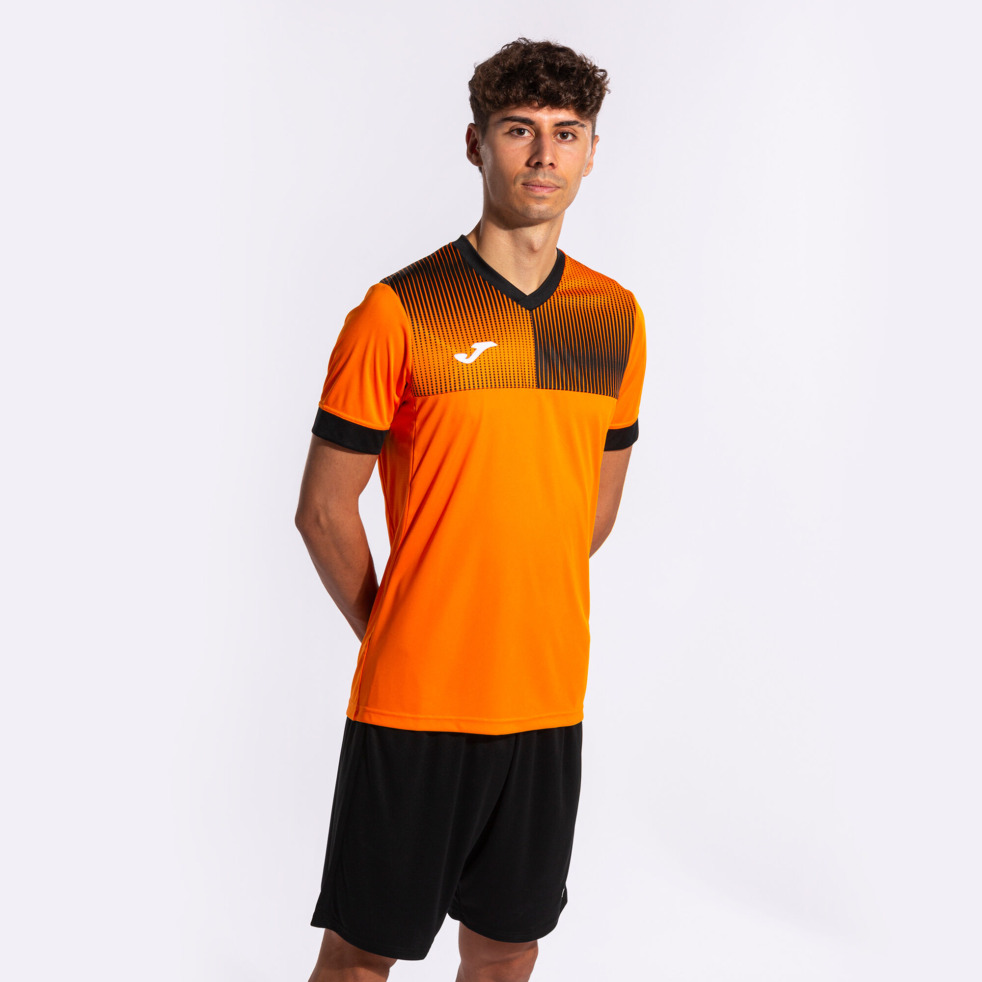 Shirt short sleeve man Eco Supernova orange black | JOMA®