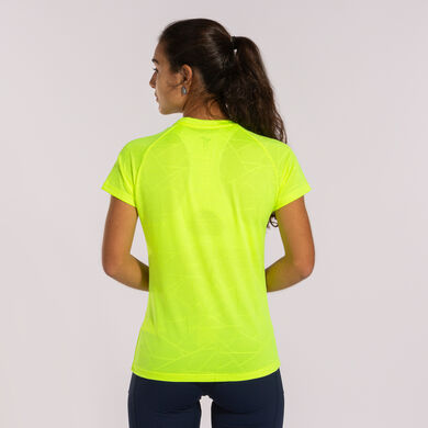 Shirt short sleeve woman Elite IX fluorescent yellow
