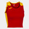 Top mujer Record II rojo amarillo