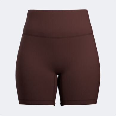 Short tights woman Indoor gym brown