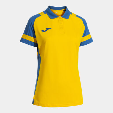 Polo shirt short-sleeve woman Lider yellow royal blue