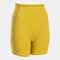 Pantaloncini aderenti donna Indoor gym giallo
