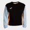 Sudadera unisex Stripe Adventure negro turquesa naranja