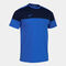 Shirt short sleeve man Crew V royal blue navy blue