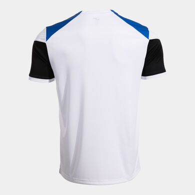 Kurzarmshirt mann Danubio weiß königsblau