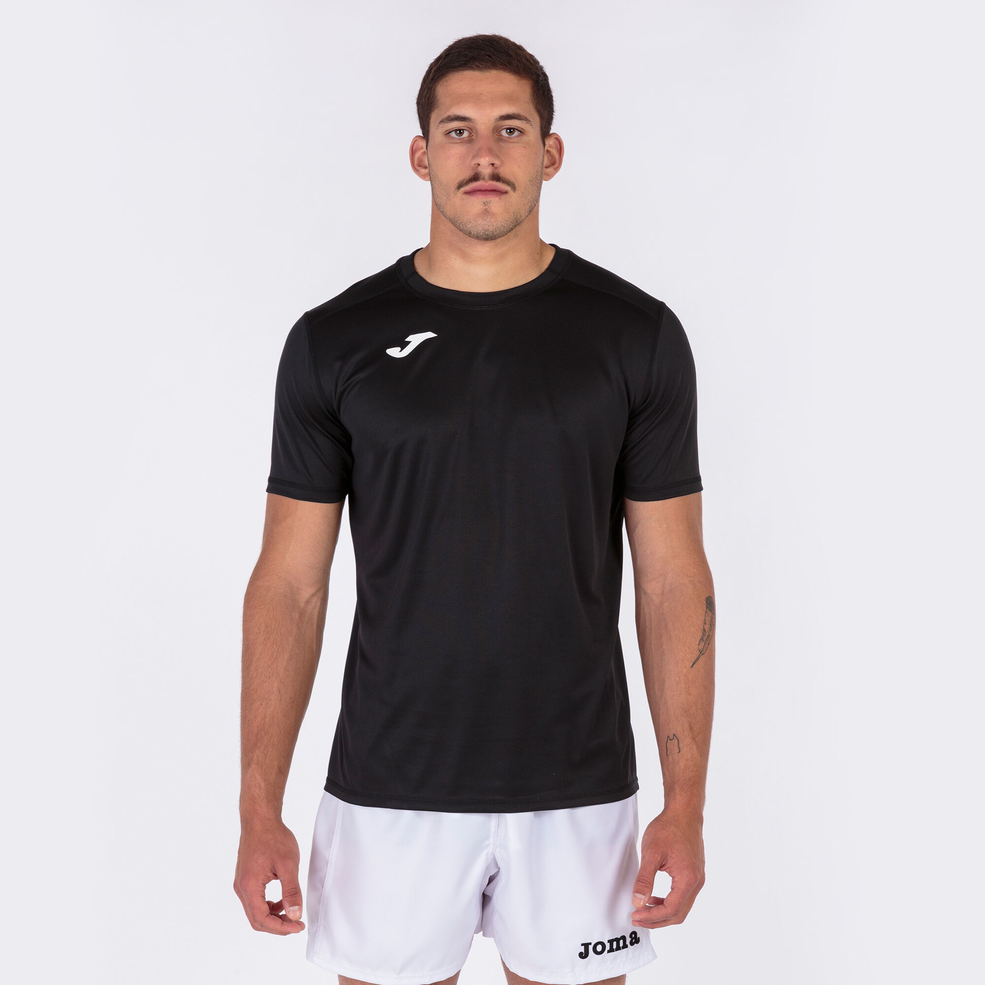 MAILLOT MANCHES COURTES HOMME STRONG NOIR