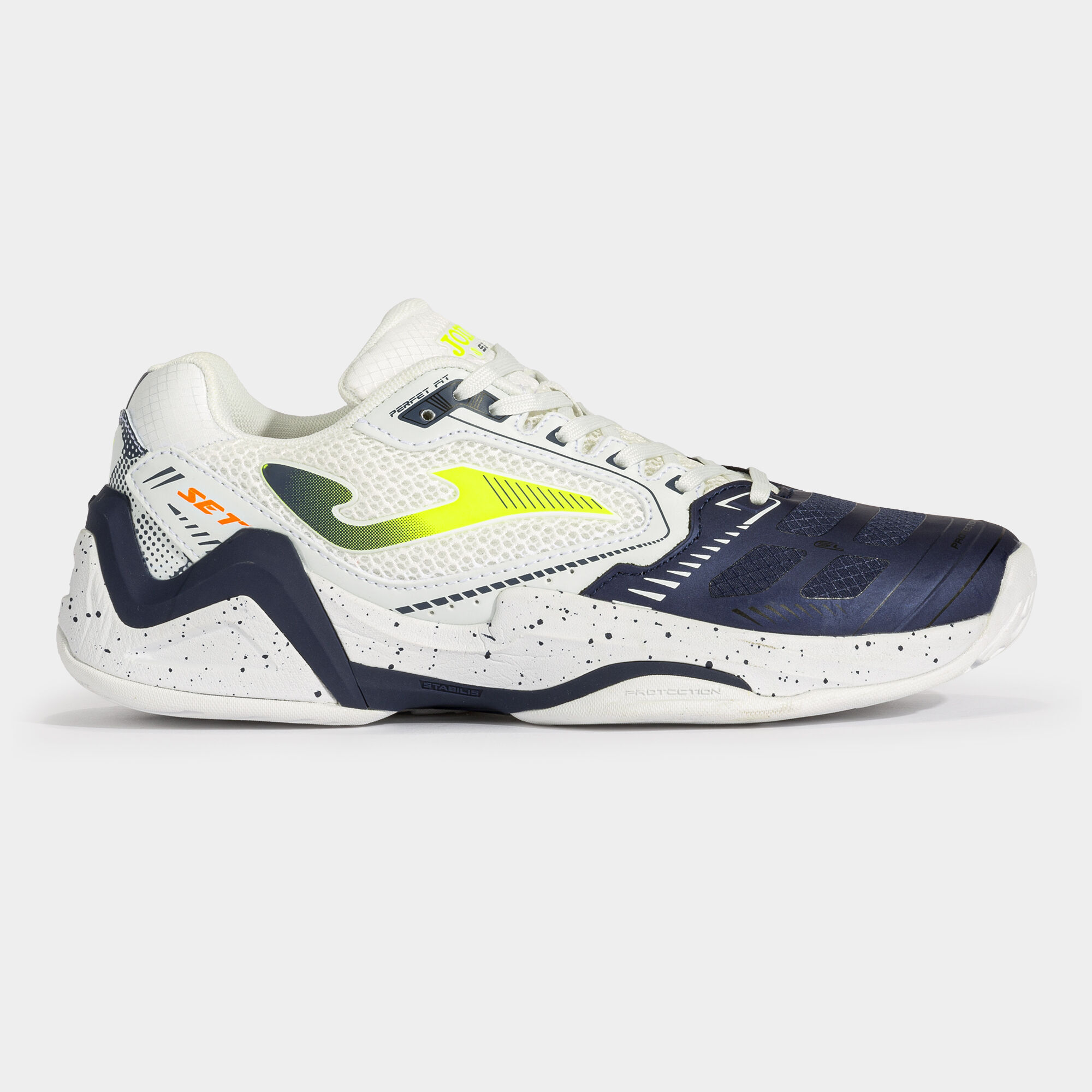 Shoes Set Men 23 hard court man white navy blue JOMA
