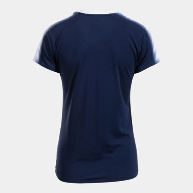 Maglia a manica corta donna Elite XI blu scuro bianco