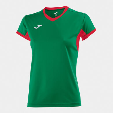 Camiseta manga corta mujer Championship IV verde rojo