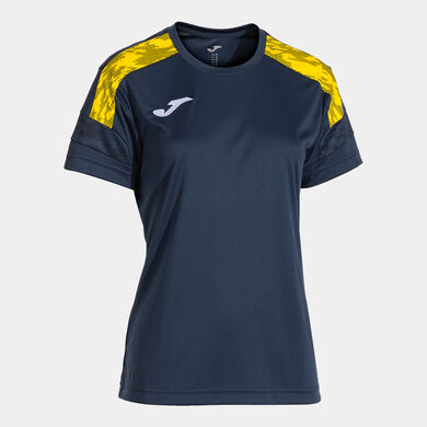 Camiseta manga corta mujer Championship VIII dark navy amarillo