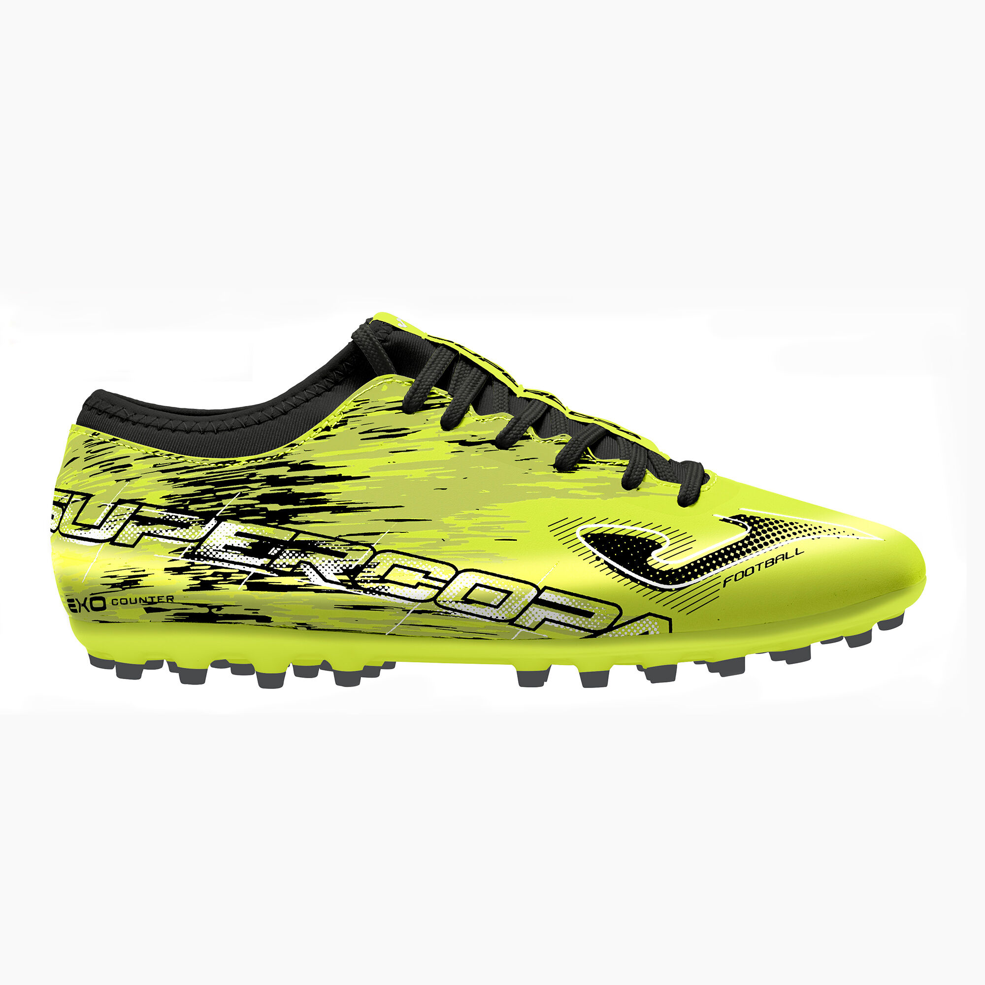 Buty piłkarskie Supercopa 23 sztuczna trawa AG fluorescencyjny zólty czarny