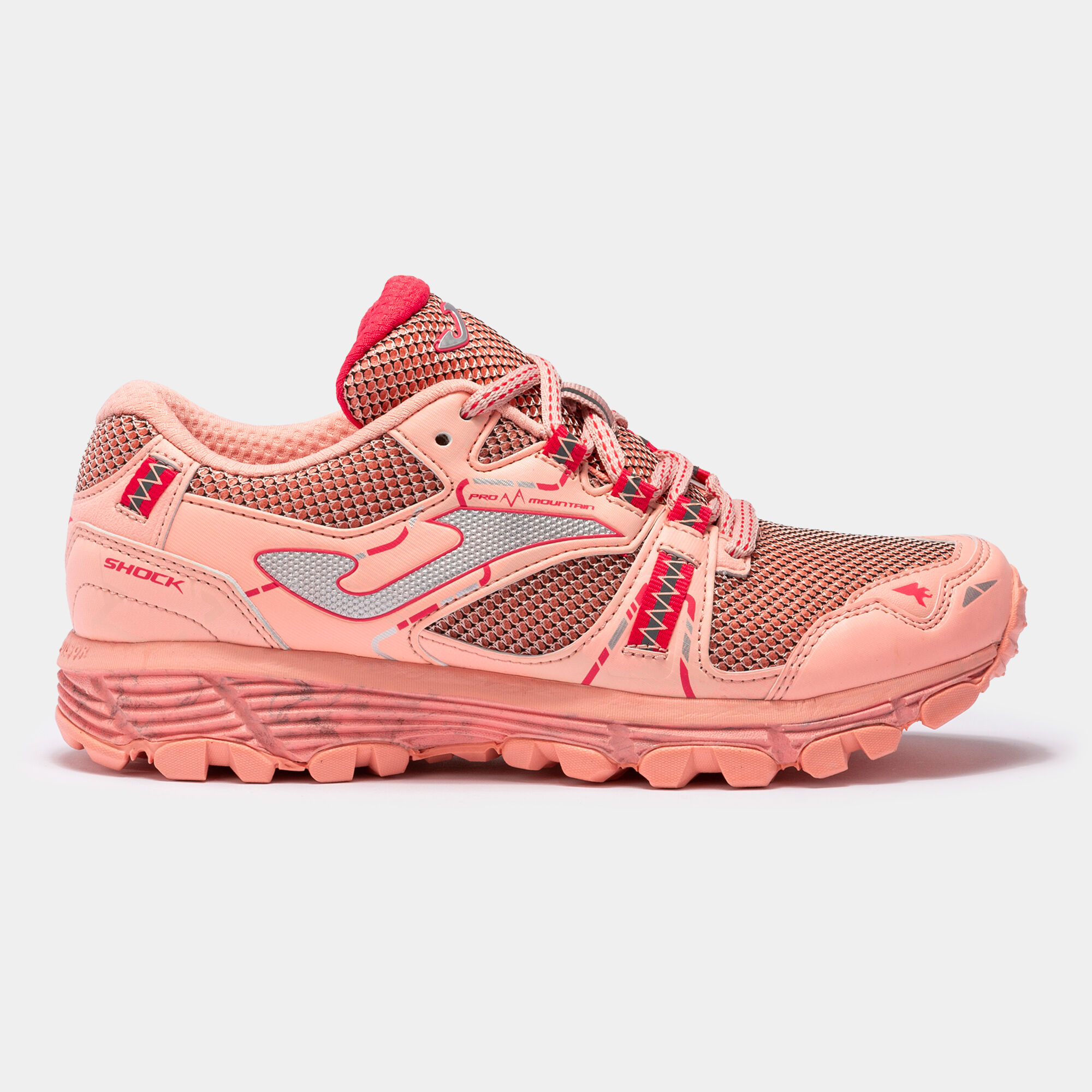 Trail-running shoes 22 woman pink gray