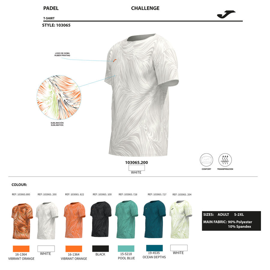 CAMISETA MANGA CORTA CHALLENGE