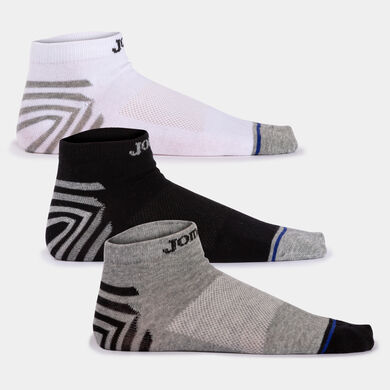 Chaussettes homme Gamma gris melange noir blanc