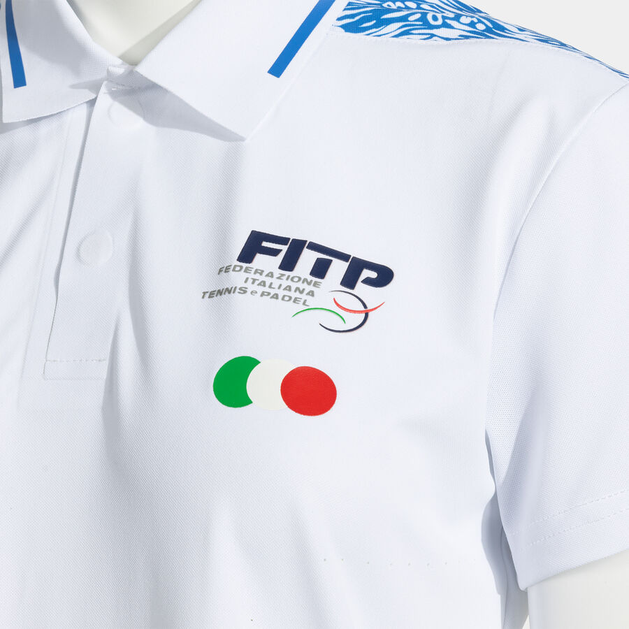 POLO MANGA CORTA MUJER COMP. OFI. FED. ITALIA TENIS Y PADEL