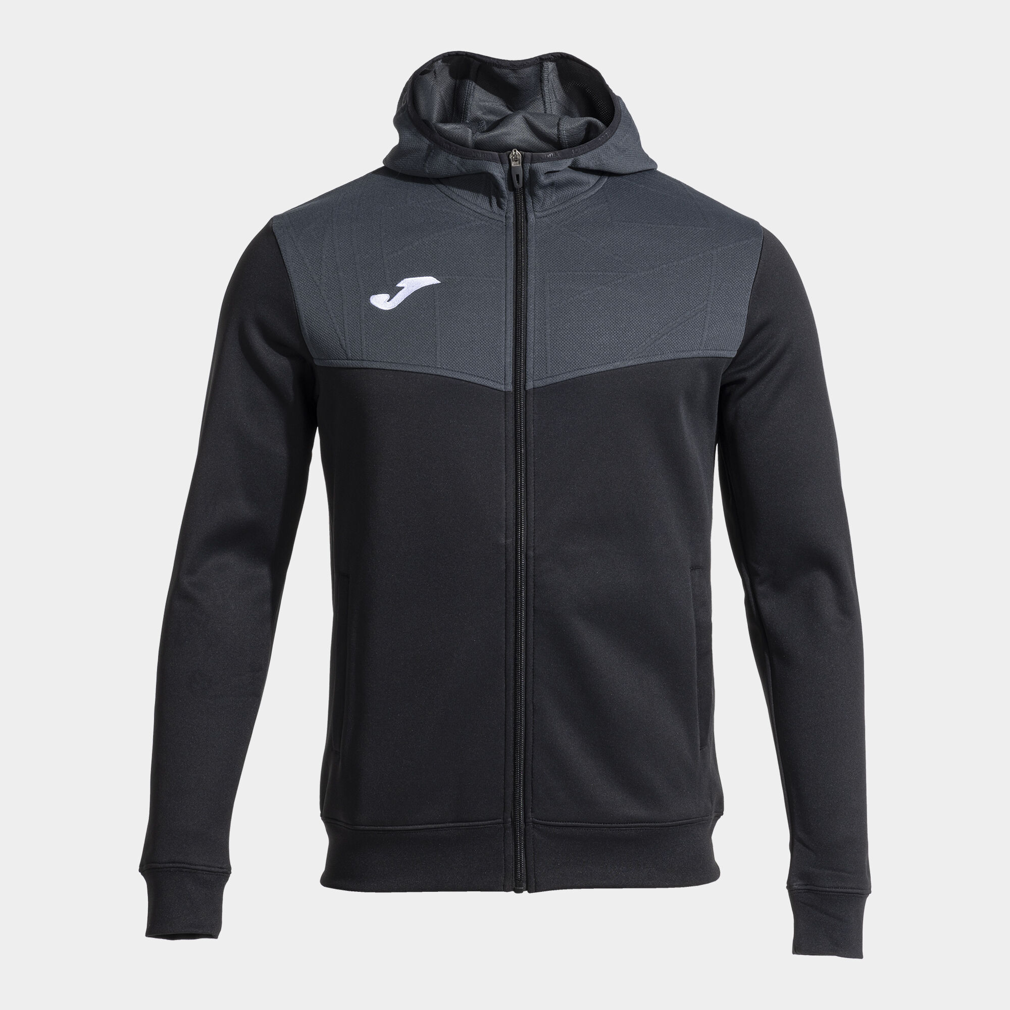 Hooded jacket man Campus street black | JOMA®
