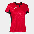 CAMISETA MANGA CORTA MUJER TOLETUM II ROJO NEGRO