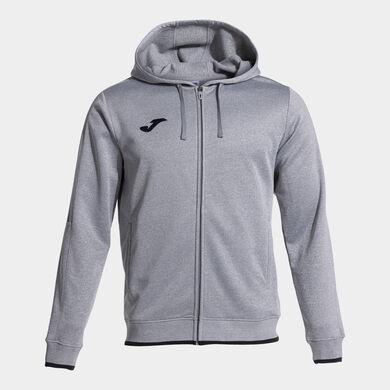 Chaqueta con capucha hombre Olimpiada gris melange negro