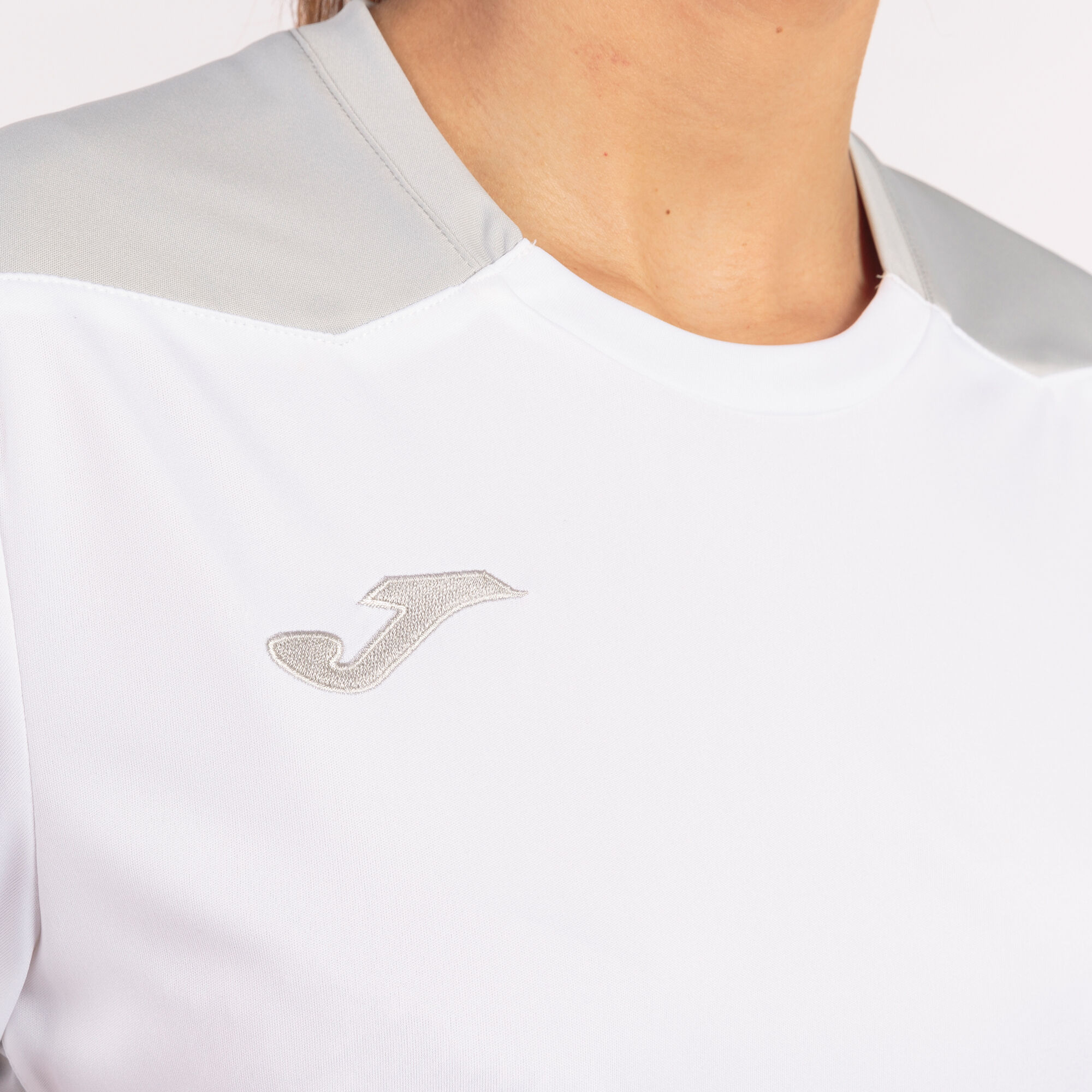 Tricou cu mânecă scurtă damă Championship VI alb gri
