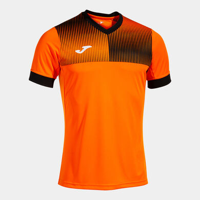 Camiseta manga corta hombre Eco Supernova naranja negro