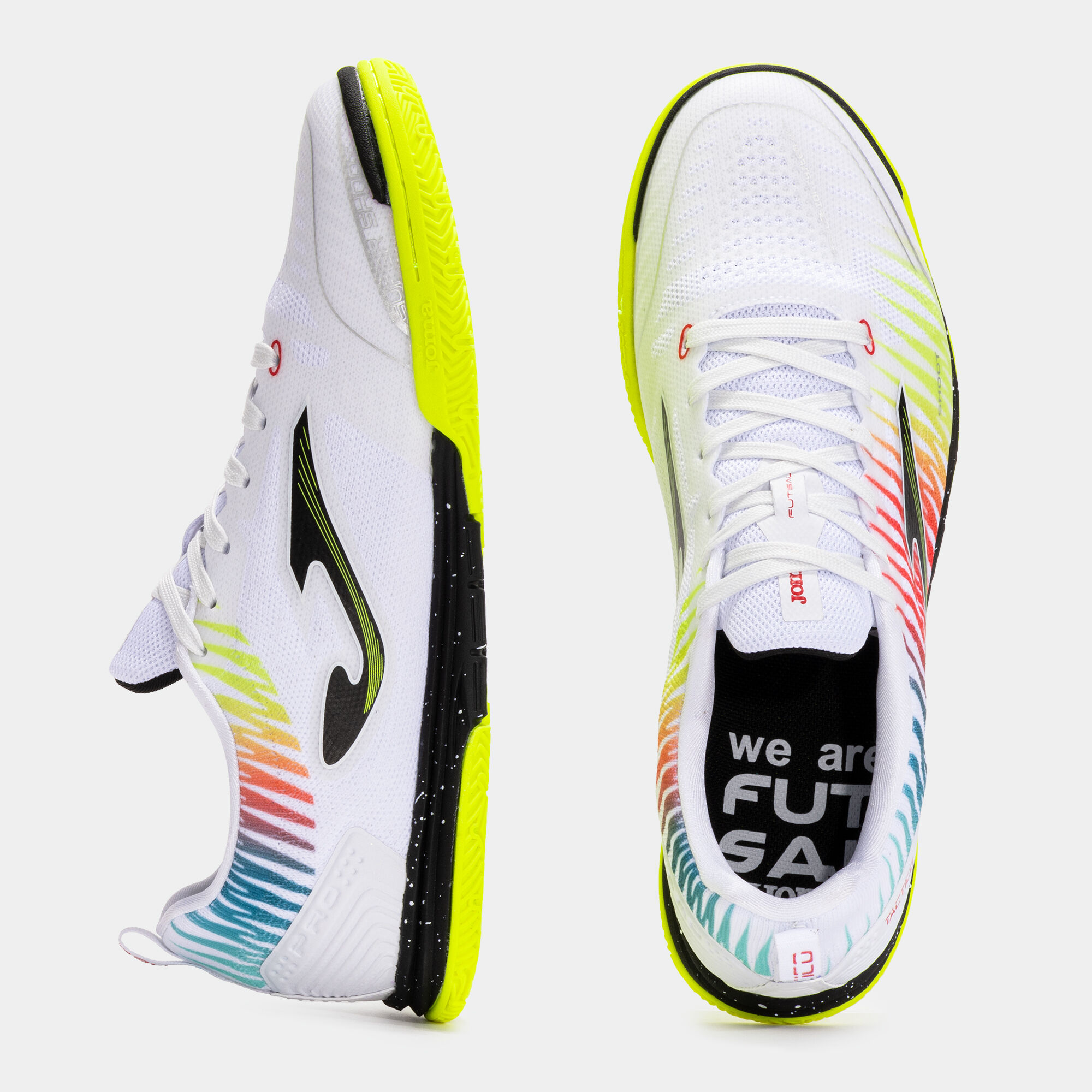 Futsal shoes Tactico 25 indoor white yellow red | JOMA®