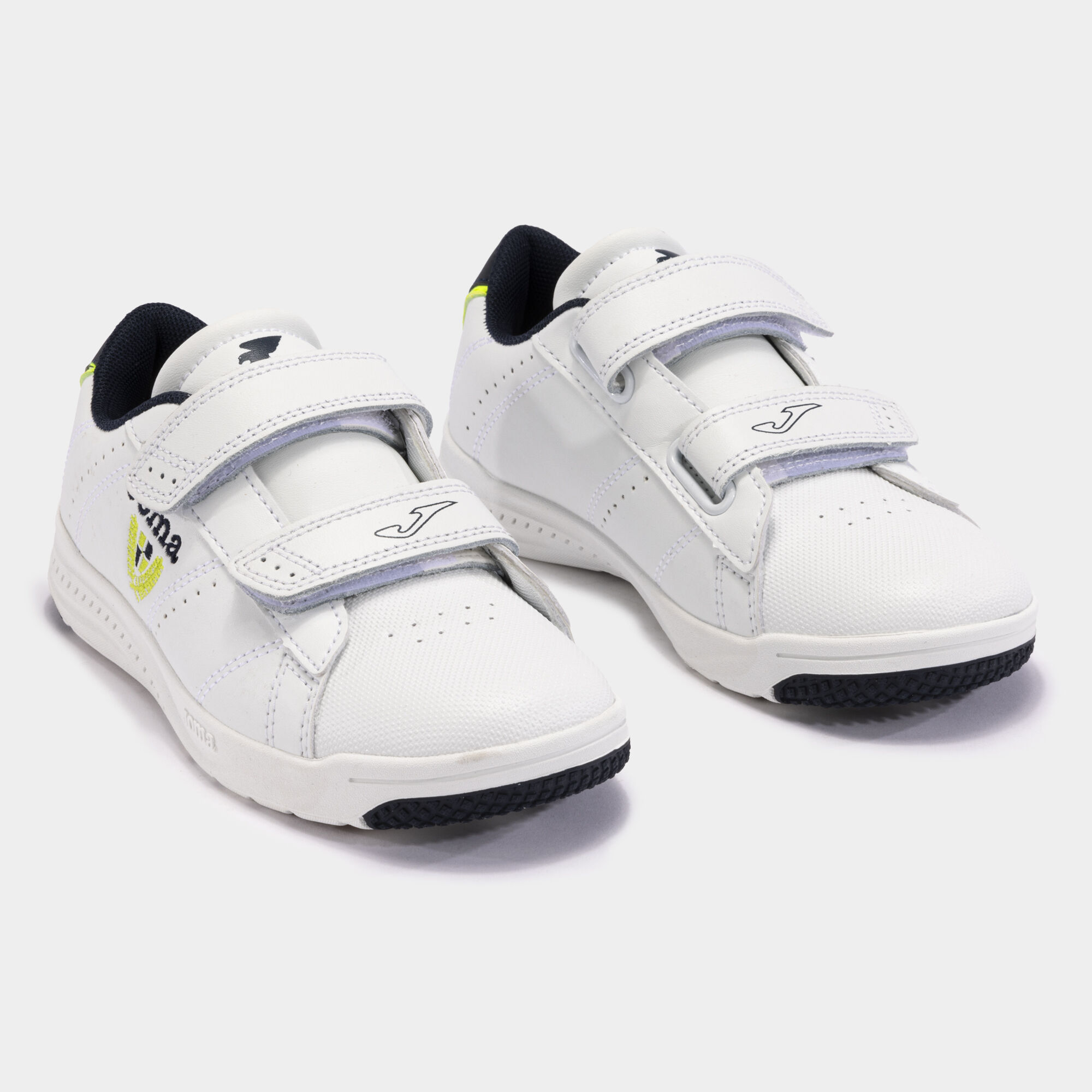 Chaussures casual W.Play Jr 24 junior blanc vert citron