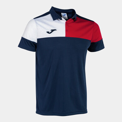 Polo manga corta hombre Crew V marino rojo blanco