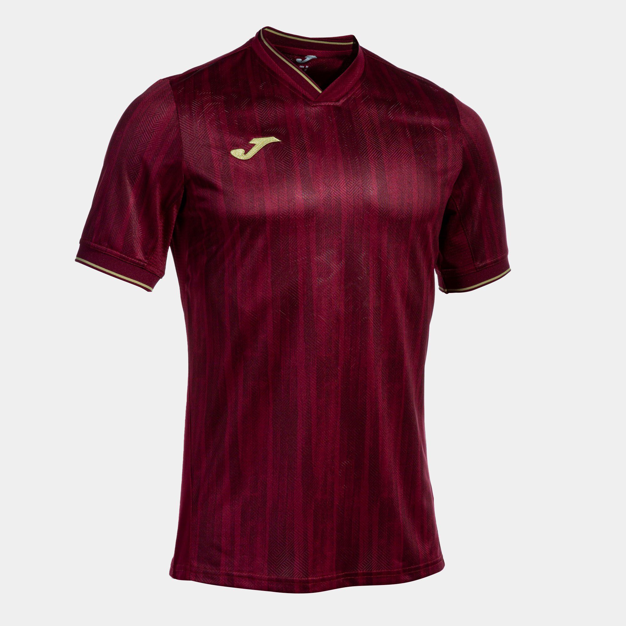 Shirt short sleeve man Gold VI burgundy gold JOMA