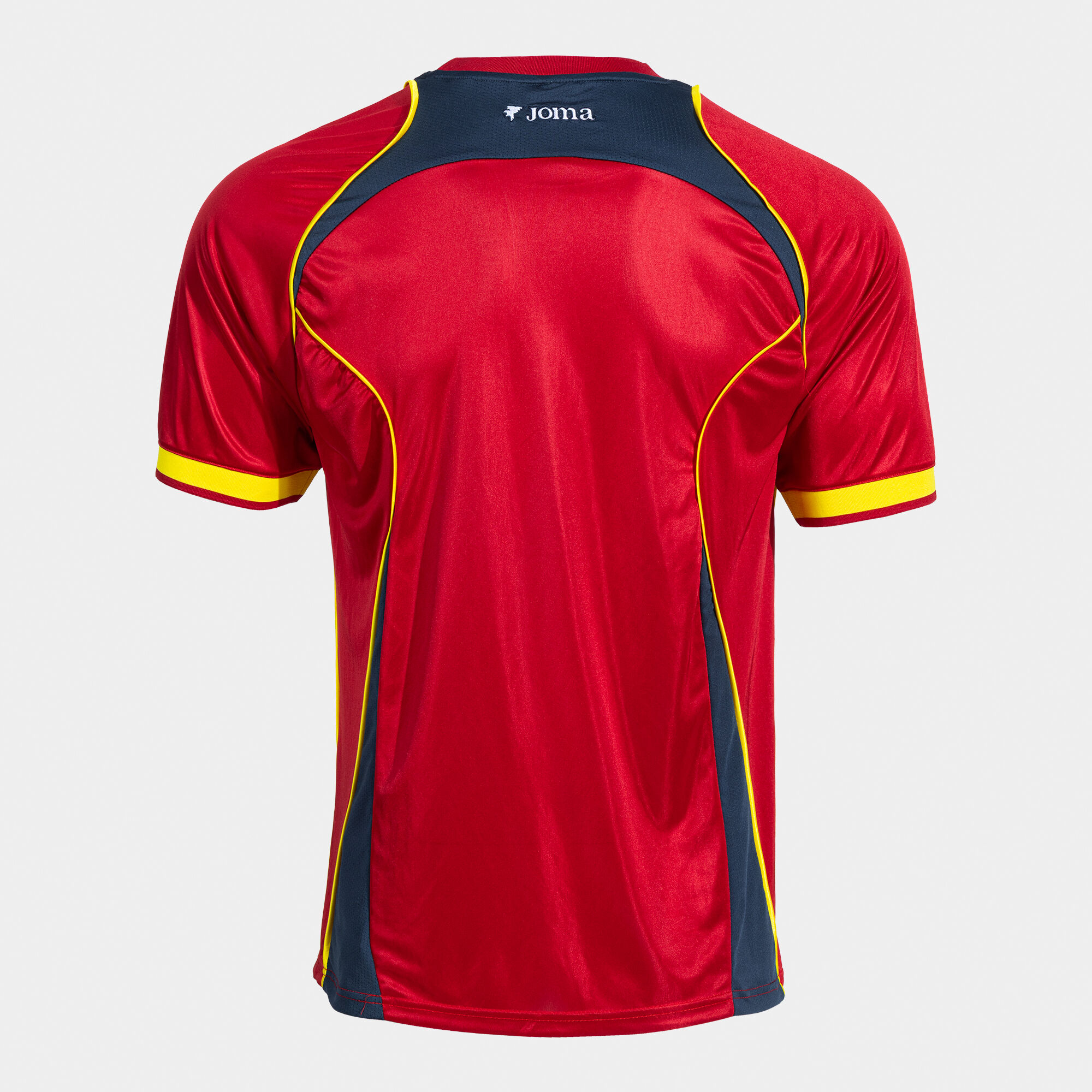 やま⚽️ Camiseta manga corta hombre Futbol Retro Mundial rojo amarillo | JOMA®