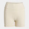 Mallas cortas mujer Indoor gym beige
