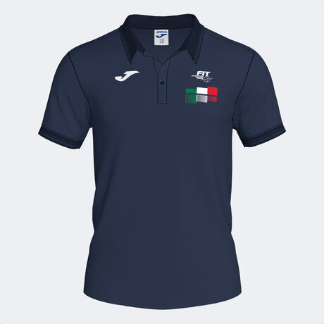 POLO MANGA CORTA FED. ITALIA TENIS