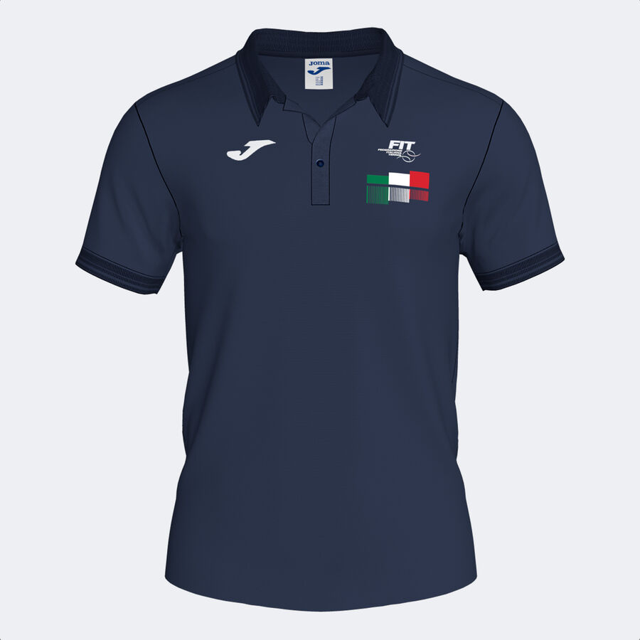 POLO MANGA CORTA FED. ITALIA TENIS