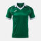 Polo shirt short-sleeve man Vintage Eco Retro green white