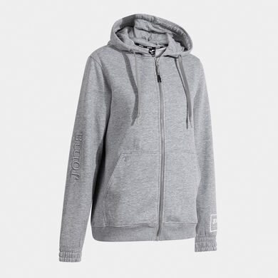 Chaqueta con capucha mujer Urban Street gris melange