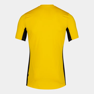T-shirt manga curta homem Superliga amarelo preto