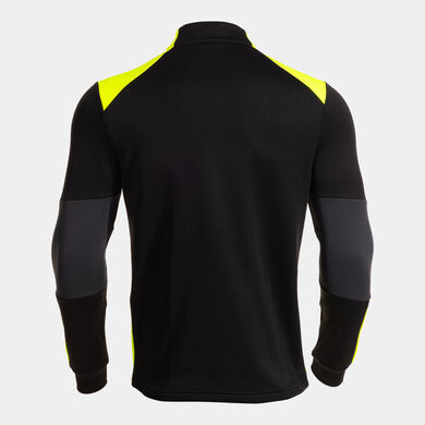 Sudadera hombre Danubio negro amarillo fl&uacute;or