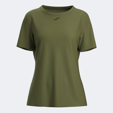 Camiseta manga corta mujer Indoor gym verde
