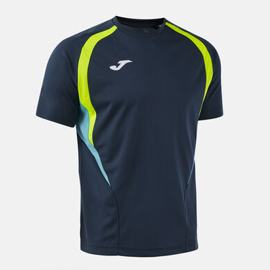 Camiseta manga corta hombre Championship 20 dark navy amarillo fl&uacute;or