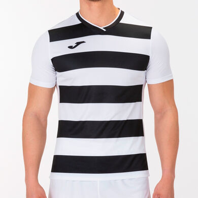 Camiseta manga corta hombre Europa IV blanco negro