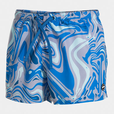 Cal&ccedil;&atilde;o de banho bermudas homem Santa M&oacute;nica cinzento azul