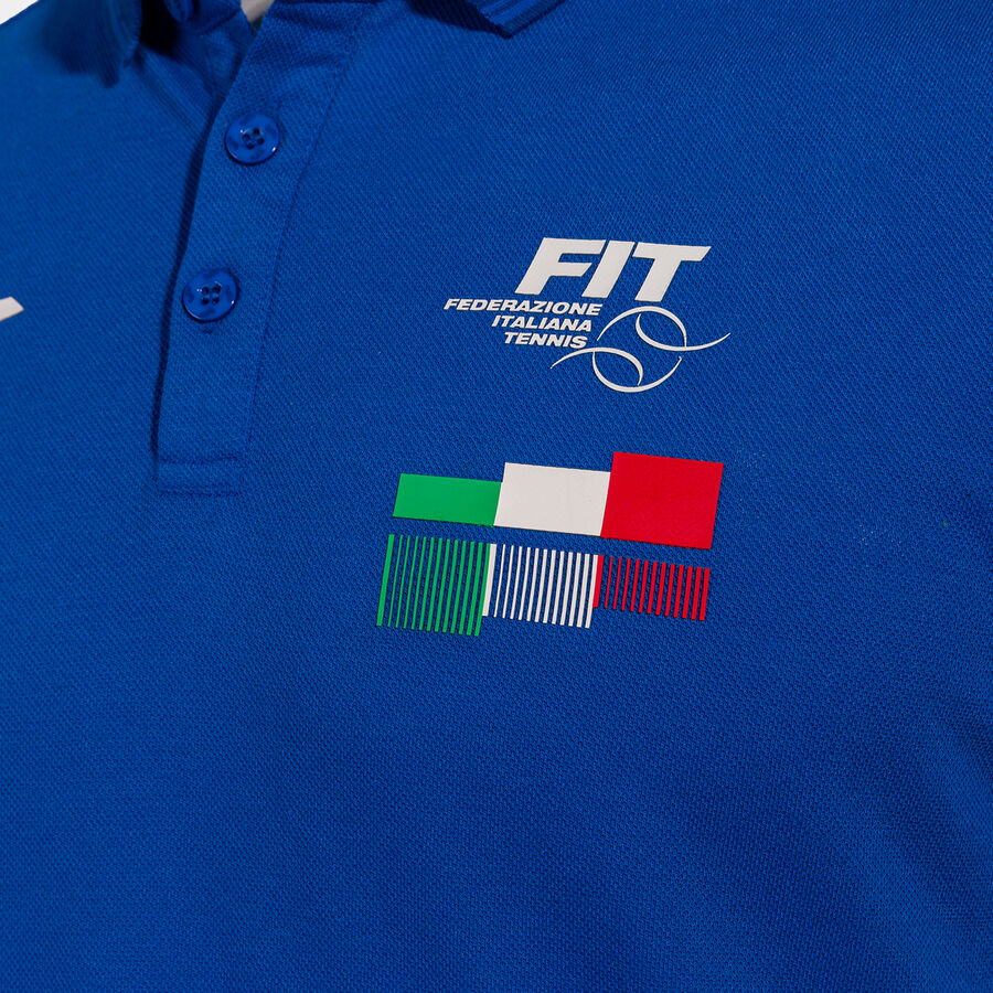 POLO MANGA CORTA FED. ITALIA TENIS
