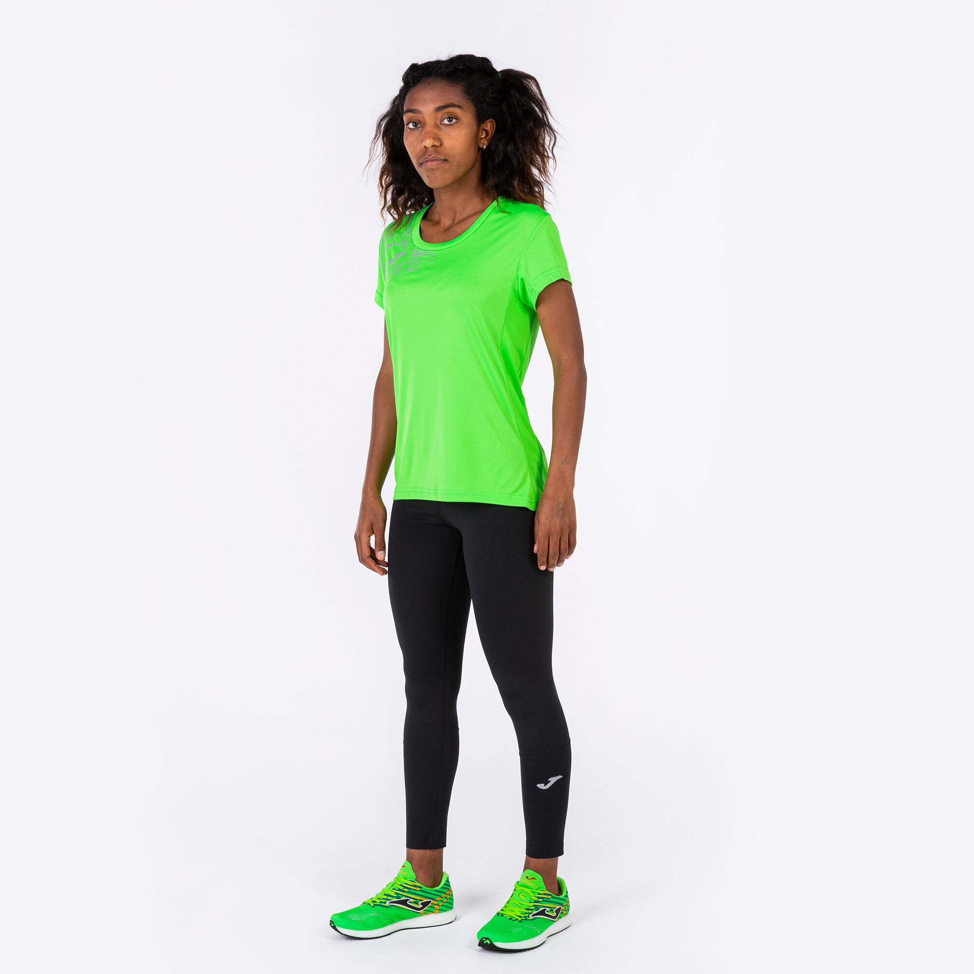 Camiseta verde fosforito mujer sale