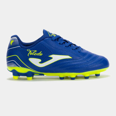 Ghete fotbal Toledo Jr 25 teren ferm FG junior albastru regal
