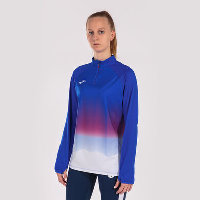 Sweat-shirt femme Elite VII bleu roi blanc rouge