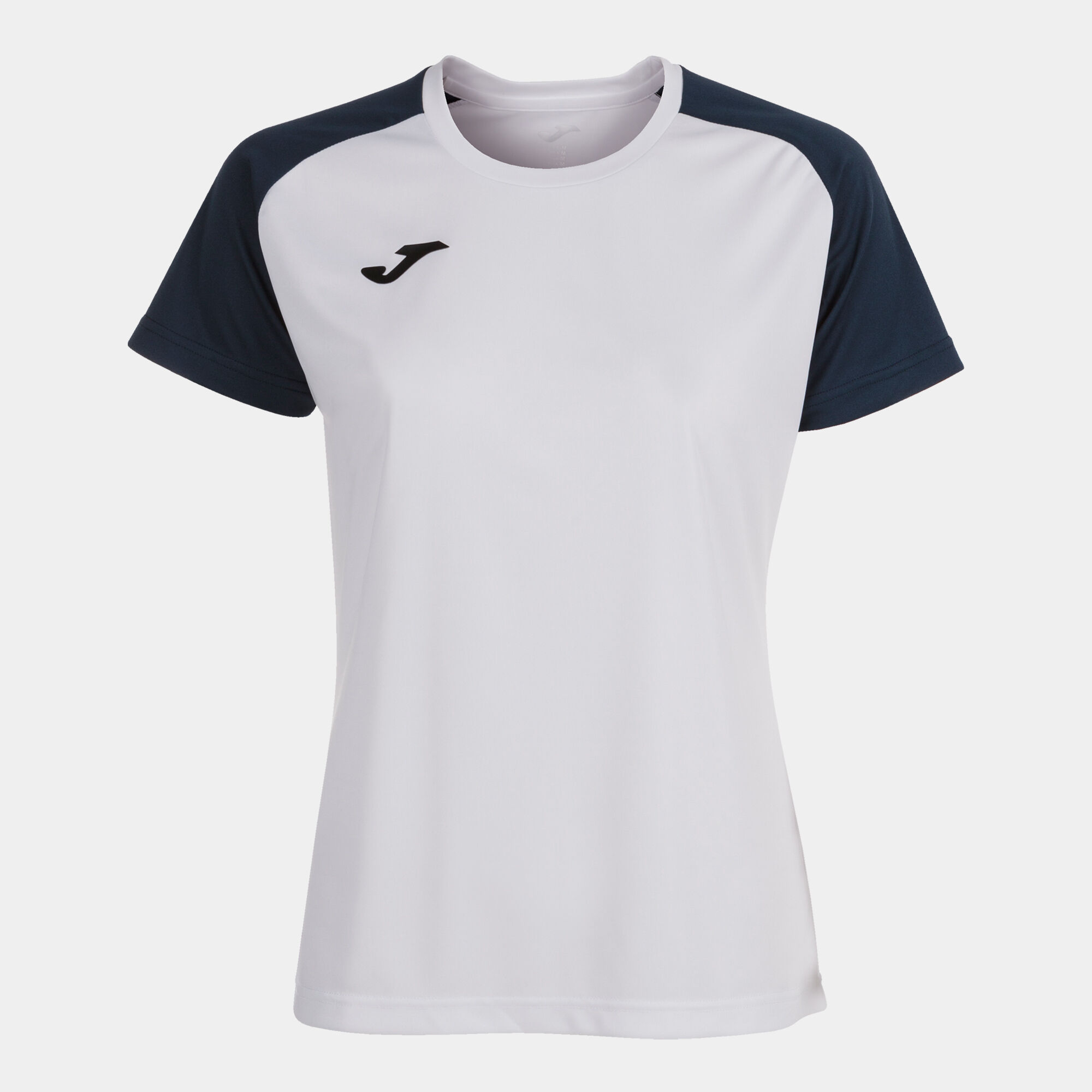 T-shirt manga curta mulher Academy IV branco azul marinho