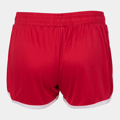 Shorts woman Levante red white