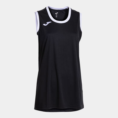 Canotta donna Final Basket III nero bianco