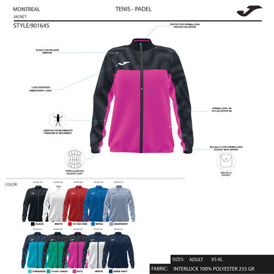 Jacket woman Montreal green black